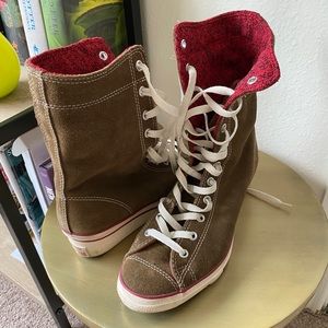 Converse All Star High Top Platform Wedge Sneakers